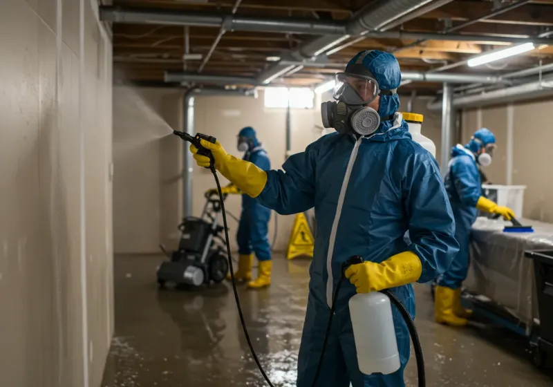 Basement Sanitization and Antimicrobial Treatment process in Moapa Valley, NV